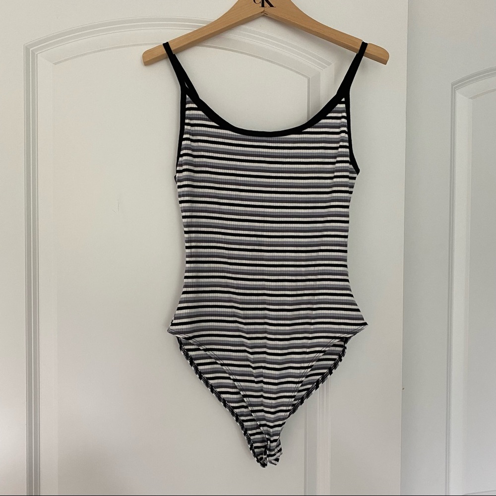 Forever 21 Striped Bodysuit